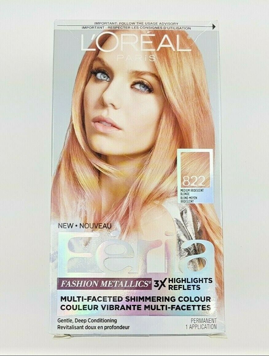 L'Oreal Paris Feria 822 Rose Gold Fashion Metallics Multi-Faceted Hair Color 71249337967 | eBay L'Oreal Paris Feria 822 Rose Gold Fashion Metallics Multi-Faceted Hair Color 71249337967 | eBay