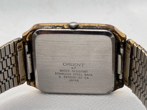 2 Orient Quartz Vintage Watches Origianl Japanese Made 29mm Analog - Picture 13 of 17