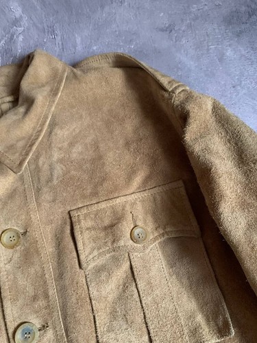 Vintage Men's MARLBORO CLASSICS Brown Leather Collar Bomber Jacket Coat - L - Picture 4 of 5