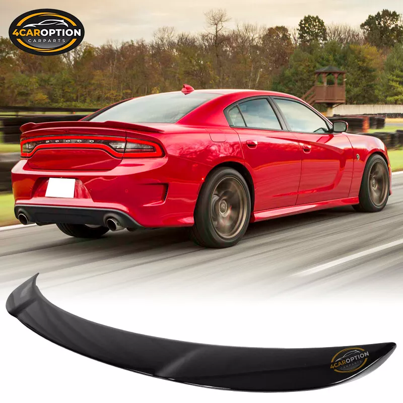 Fits 15 23 Dodge Charger SRT Style Gloss Black Rear Trunk Spoiler