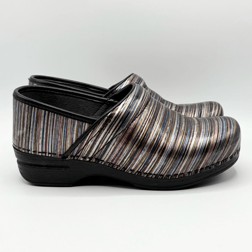 Dansko Professional XP Metallic Stripes Clogs - Women’s EU 38