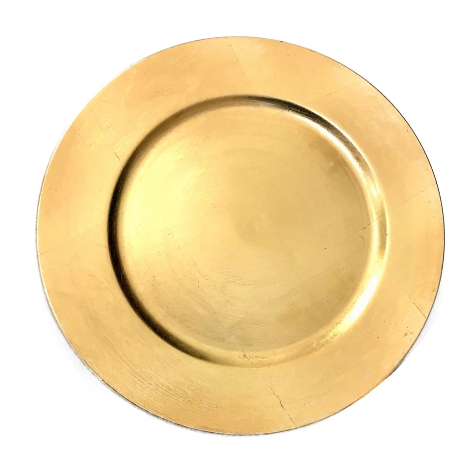 50 x Platzteller Teller Unterteller Deko Teller  Gold Hochzeit  33cm dekowelten - Bild 3 von 3