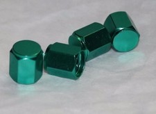 Anodized Aluminum Alloy Valve Stem Cap 8 Pack Set Green Hex Dress Up Kit New Anodized Aluminum Alloy Valve Stem Cap 8 Pack Set Green Hex Dress Up Kit New
