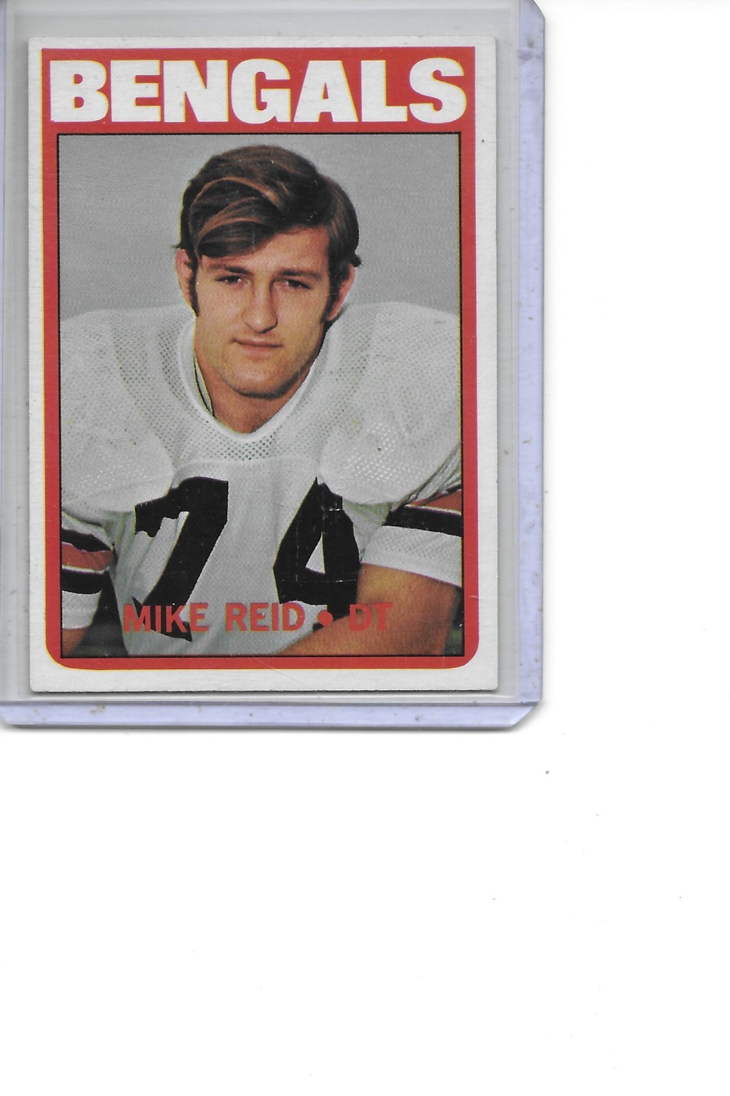 1972 Topps Mike Reid Rookie Cincinnati Bengals Football Card #67