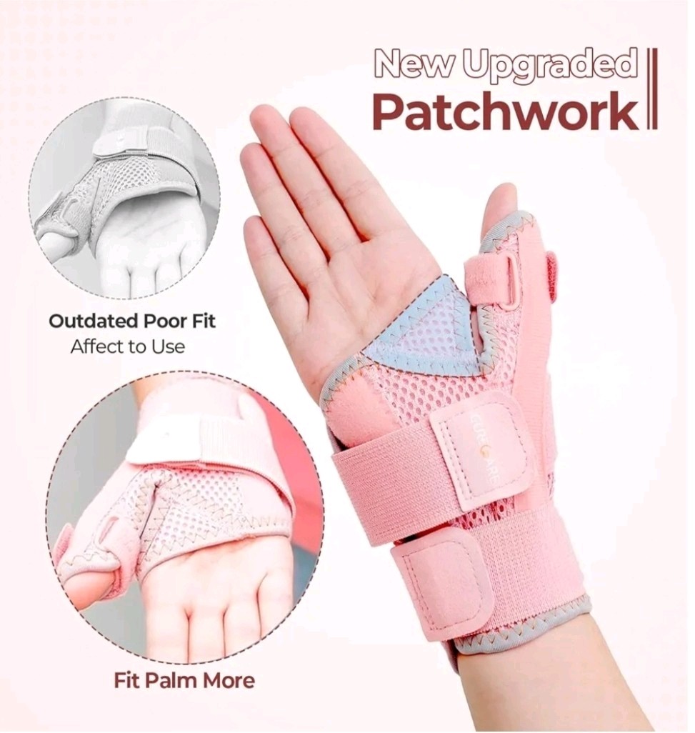 New Upgraded Thumb Splint Right & Left Hand, Adjustable Wrist and Thumb Support