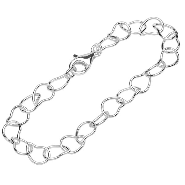 Armband 925 Sterling Silber 20Cm Ankerkette Damen Elegante Designer Armbandkette-image