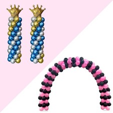 YALLOVE Metal Balloon Column and Balloon Arch Kit Set for birthday Parties an...