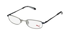 NEW PUMA 15354 YOCTO GLASSES METAL 48-18-135 GR RECTANGULAR FULL-RIM GRAY UNISEX
