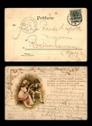 Mayfairstamps Germany 1898 Worms to Rockenhausen Couple Postcard aax_13355