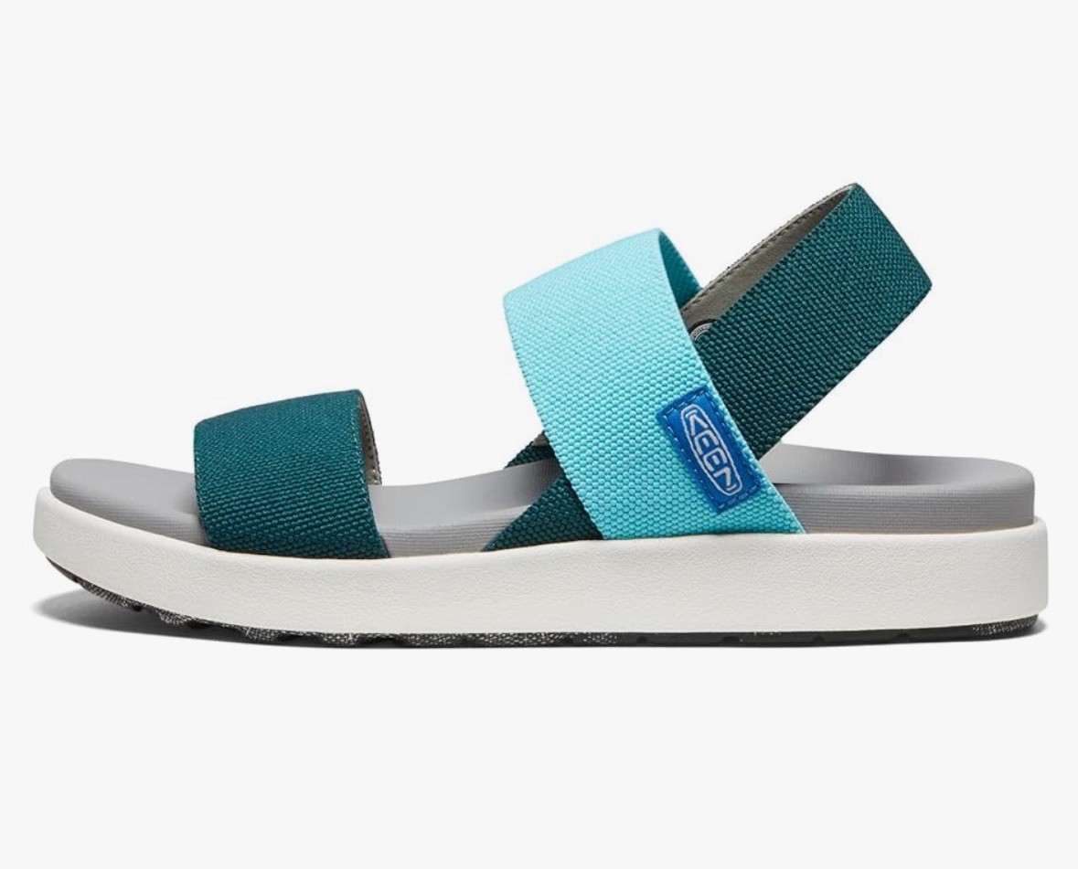 Sandali da donna KEEN Elle Backstrap Cinturini in PET riciclati supporto per arco plantare antimarca