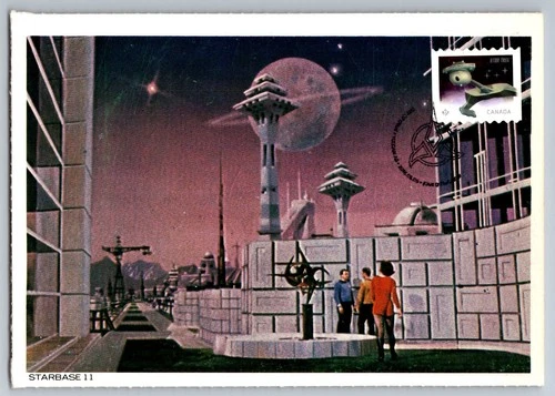 Canada 2016 Klingon Battle Cruiser FDC Maxi Cards w/Pictorial Cancel Starbase 11