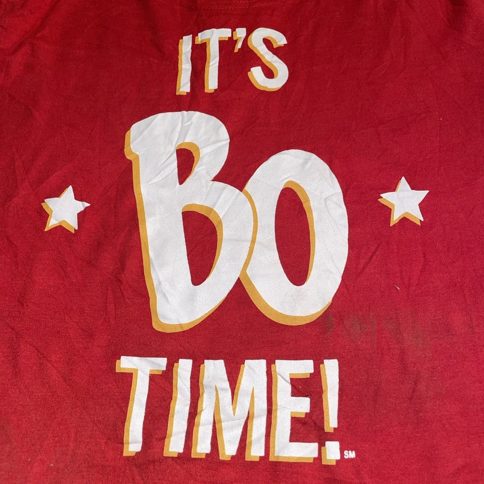 BOJANGLES It's BO Time Chicken n Biscuits Red Logo tee shirt Medium | eBay