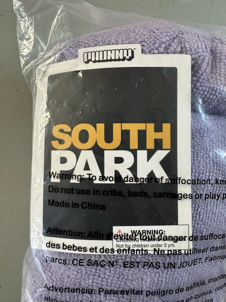 Toalla South Park de felpa apedreada 10" KidRobot Phunny nueva con etiquetas Foto 4 de 4