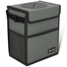 Car Trash Can, Waterproof Garbage Can, Trash Bag with Lid, Leak-Proof Car Bin