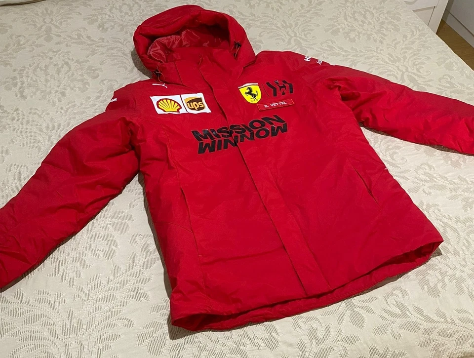 ✅ F1 Puma Ferrari Winter Jacket Mission Winnow Charles Leclerc & Vettel M 2020 - Imagen 2 de 4