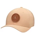 Jordan Hat Mens Fitted Swoosh Flex Rise Cap Jumpman Patch Khaki Brown L/XL