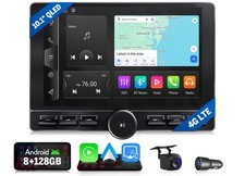 Android Autoradio Premium 2DIN mit CarPlay 10,1" QLED 8+128 Navi Radio Bluetooth