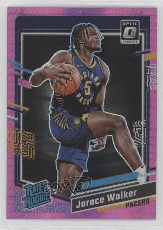 2023 Panini Donruss Optic Rated Rookie Pink Hyper Prizm Jarace Walker #226 0gg4