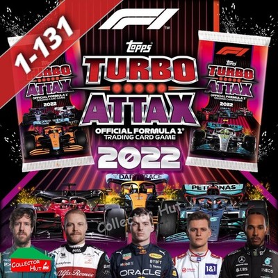Topps Turbo Attax Formula 1 F1 2022 #1-131 Base Karten SIE WÄHLEN