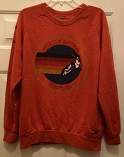 Aviator Nation Miami FL Surfer Orange Sweatshirt Size L Made In USA - Used