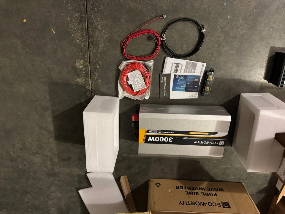 NUEVO ECO-WORTHY Sistema de Energía Híbrido Solar + Eólica Fuera de la Red - 600W Solar + 400W Win Foto 3 de 4