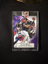 2025 Topps Pristine - James Wood #8 Purple Refractor sealed #/99 (RC) Nationals