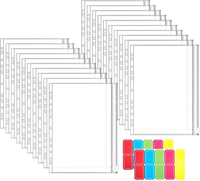 20 StüCke Dokumententasche A4, Klar Binder Taschen Mit 11 BinderlöCher | Pvc, Wi