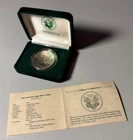 New Listing1992 American Silver Eagle 1 oz .999 Fine Silver Dollar in Capsule; Gift Box CoA
