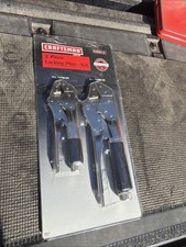Sears Craftsman Usa Nos 2pc Locking Pliers Set 6 Curved 8 Straight Jaw 45612 Sears Craftsman Usa Nos 2pc Locking Pliers Set 6 Curved 8 Straight Jaw 45612