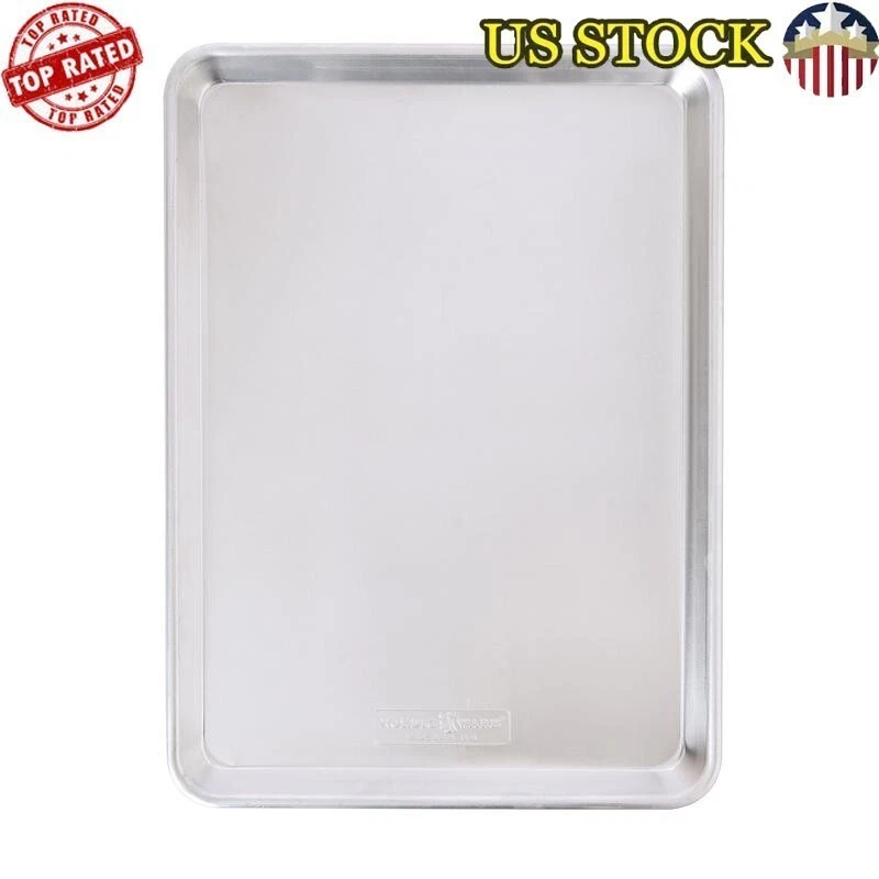 Aluminum Half Sheet Pan Perfect Cookies Brownies Roasting Baking Meal Prep New