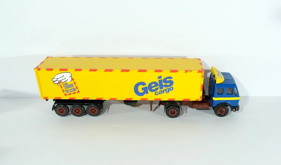 Camión de carga y remolque Mercedes Geis Conrad 3020 | Camión diecast 1:50 | T1 en caja Foto 2 de 4