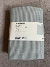 IKEA BERGPALM Bettwäsche 155x220 + 80x80 cm Blau Weiß Gestreift 100% Baumwolle N