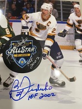 St. Louis BLUES Bernie FEDERKO #24 Signed 2020 ALL Star PUCK w/HOF Holo & COA !!