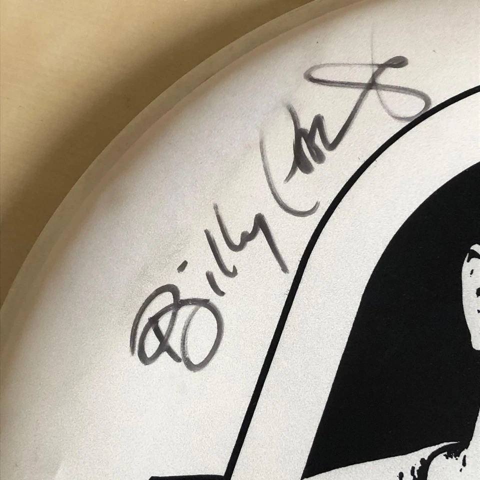 Cabezal de batería Billy Cobham Tama de 14 pulgadas autografiado Foto 2 de 3