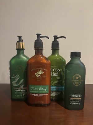 Bath & Body Works Aromatherapy Stress Relief Eucalyptus Spearmint Mixed Lot ~New