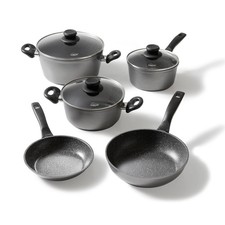 STONELINE® Kochgeschirr-Set 8-teilig 18/20/24 Grau Induktion Vorführmodell 6588