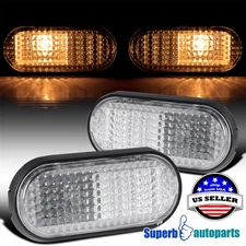 Fits 1992-1995 Honda Civic Flat Side Marker Turn Signal Lights Replacement