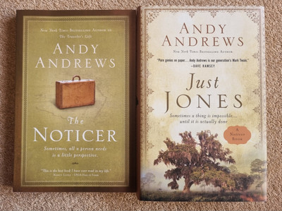 Just Jones (Hardback) & The Noticer (Paperback) - Andy Andrews Books.