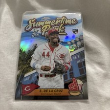 2024 Topps Chrome⚾️ Elly De La Cruz-Reds RC Summertime in the Park #SITP4🔥