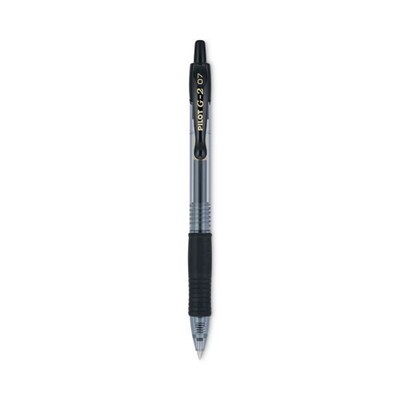 Pilot G2 Premium Gel Pen, Retractable, Fine 0.7 mm, Black Ink, Dozen