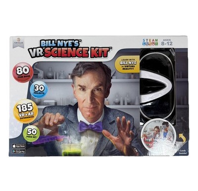 Bill Nye's VR Science Kit - 50 Piece Set - STEAM Learning Ages 8-12 - NEW