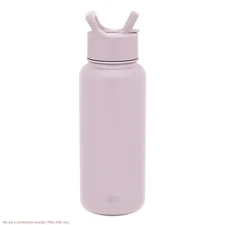 Simple Modern Summit 32oz Stainless Steel Water Bottle with Straw Lid Pale Or...