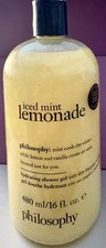 NEW Philosophy Iced Mint Lemonade Hydrating Shower Bubble Bath And Shampoo 16oz
