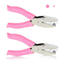 2Pcs 1/16" and 1/8" Handheld Metal Hole Punch for DIY Craft Paper Scrapbook Punc