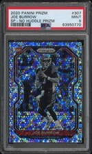 2020 Panini Prizm #307 Joe Burrow Variation-No Huddle Prizm PSA 9