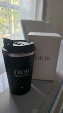 Dior Homme Thermal Stainless Steel Travel Mug – Black Matte Finish – GWP