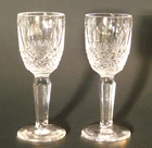 Vtg. Pair Waterford Colleen Liquer Cordial Glasses 3 7/8"  Ireland Set of 2