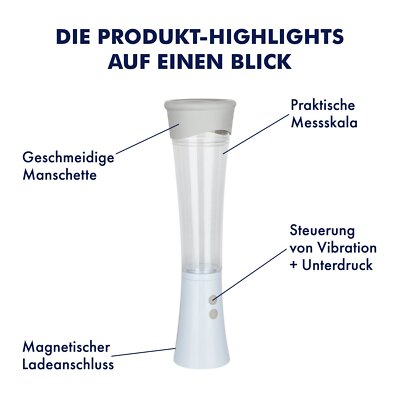 EIS 'Penispumpe für pralle Erektionen, 32,5cm', wasserdicht (IPX7),  Messskala