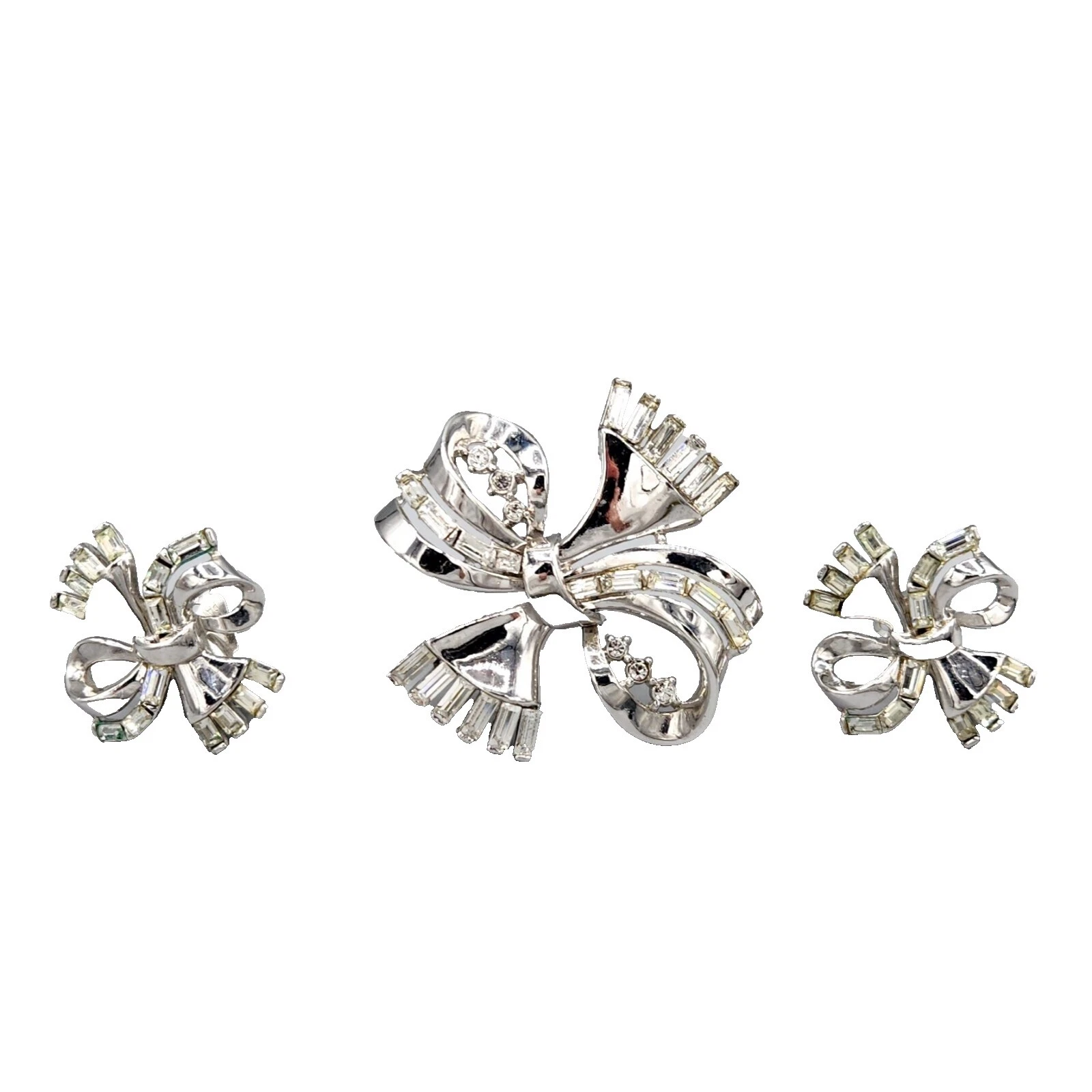 Модные наборы бижутерии из искусственного стекла родия