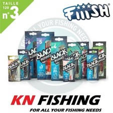 FIIISH BLACK MINNOW 120mm No.3 Silicon Sea Spinning Freshwater Fishing 6g-50g